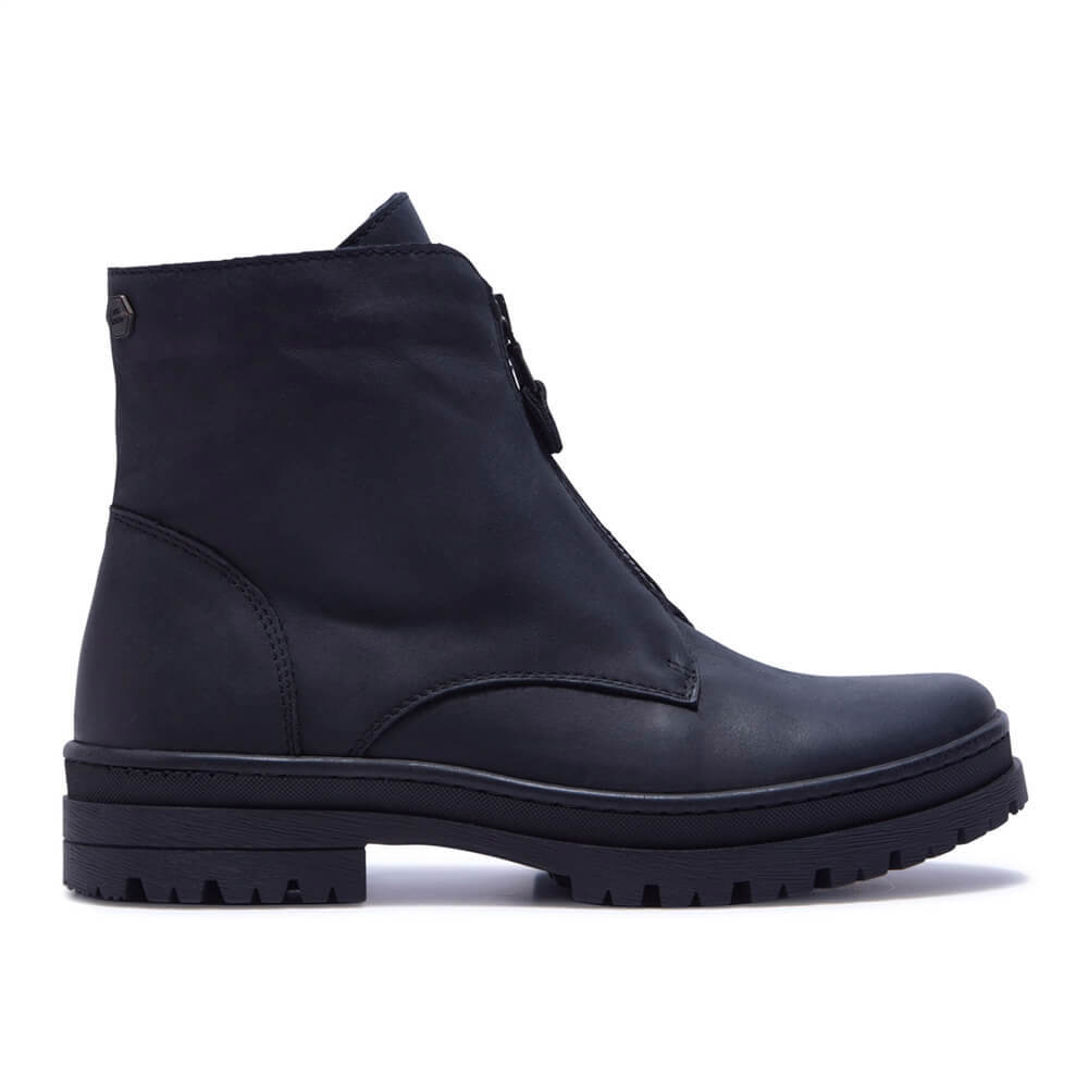 Carl Scarpa Truste Black Leather Ankle Boots